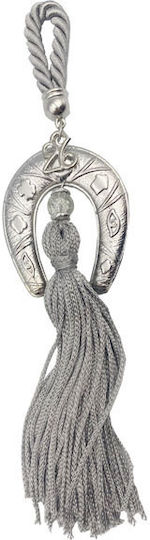 Marhome Hanging Lucky Charm Horseshoe Silver made of Metal 23cm 1pcs
