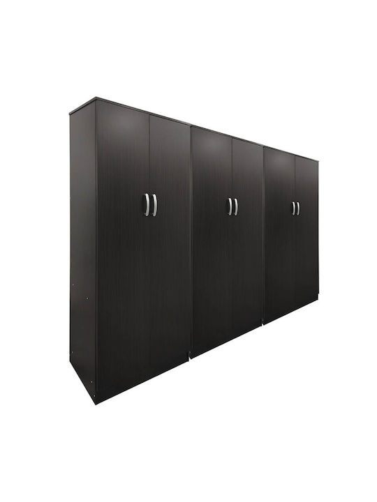 Sechs Türen Kleiderschrank Lego Wenge 240x42x180cm