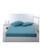 Silk Fashion Σεντόνι King Size με Λάστιχο 180x200+35εκ. Πετρόλ