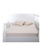 Silk Fashion Σεντόνι Μονό με Λάστιχο 100x200+35εκ. Light Beige