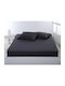 Silk Fashion Σεντόνι Υπέρδιπλο με Λάστιχο 160x200+35εκ. Dark Grey