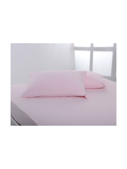 Silk Fashion Σετ Μαξιλαροθήκες με Φάσα Pink 50x70εκ.