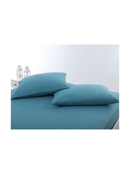 Silk Fashion Pillowcase Set with Envelope Cover Petrol 50x70cm.