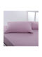 Silk Fashion Pillowcase Set with Envelope Cover Syklamen 50x70cm.
