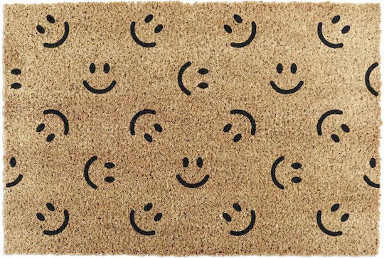 Artsy Mats Doormat Made of Coconut Tree Smiley Faces 60x40cm