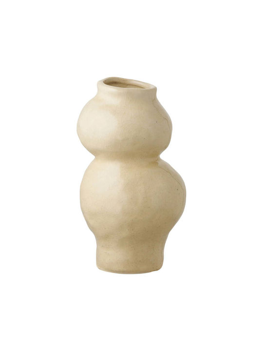 House Nordic Decorative Vase Beige 10.5x10.5x19.5cm
