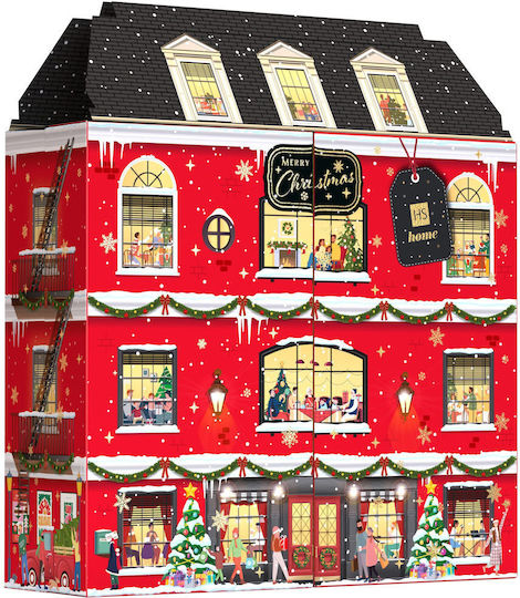 HiSkin Tenement House Advent Calendar Soy Jar Brown Candle