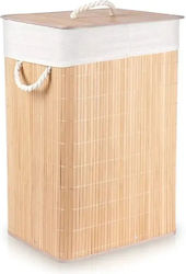 Vilde Wäschekorb Bamboo 70lt mit Deckel 40x30x60cm Beige Vilde Wäschekorb Bamboo 70lt mit Deckel 40x30x60cm Beige