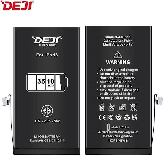 Deji Συμβατή Μπαταρία Αντικατάστασης 3510mAh για iPhone 13