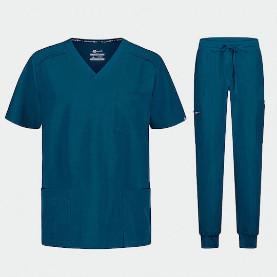 bwell Men's Green Pants & Blouse Set