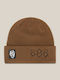Beanie Unisex Σκούφος Πλεκτός σε Καφέ χρώμα