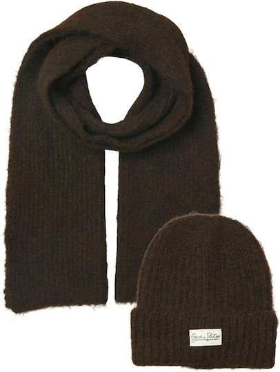 Beanie Beanie Knitted in Brown color