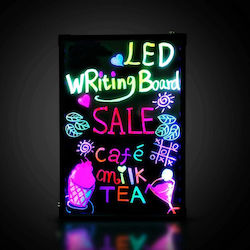 40x60 Cm Rewritable Led Board Neon Effect Lighted Sign Stand Included 40x60 Cm Rewritable Led Board Neon Effect Lighted Sign Stand Included