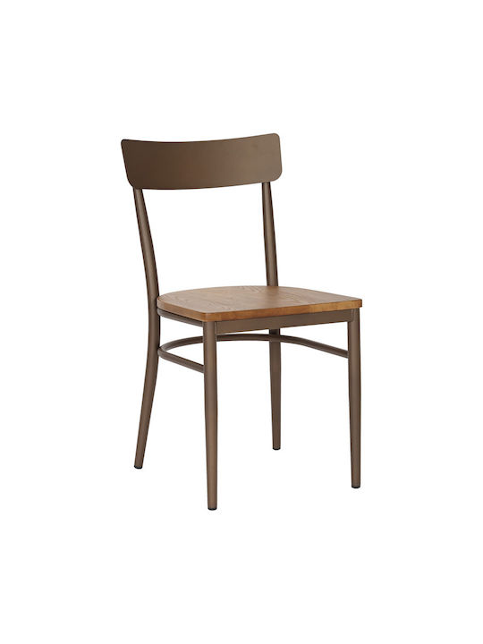 Zerca Dining Room Metallic Chair Natural Shade ...