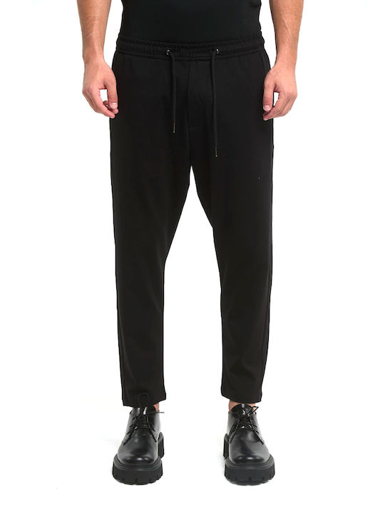 Odense Trousers in Tapered Line Black