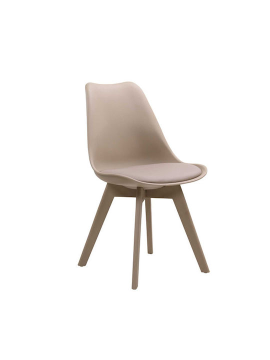Martin-II Kitchen Polypropylene Chair Beige 52x...