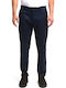 Izumo Men's Chinos Elastic in Straight Leg Style Blue