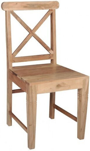 Kika Kitchen Wooden Chair Natural 46x50x94cm