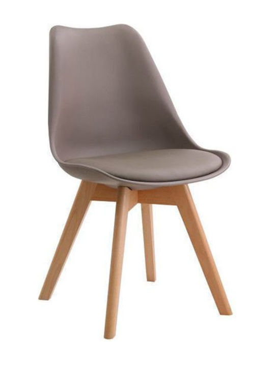 Martin Kitchen Polypropylene Chair Sand Beige 4...