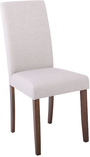 Optimal Dining Room Fabric Chair Beige 43x54x93cm