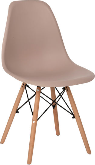 Twist Kitchen Polypropylene Chair Cappuccino 46x50x82cm 4pcs