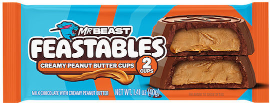 Feastables Mr Beast Peanut Butter Schokolade 40gr 1Stück