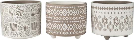 Zen Collection Саксия Керамика Многоцветен 14x14x12εκ.