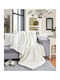 Liolios Home Boggi Κουβέρτα Καναπέ 130x180εκ. Λευκή