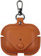 Case Leather with Hook in Brown color for Apple AirPods Pro 3