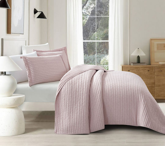 Liolios Home Coverlet Dusty Rose 180x240cm Liolios Home Coverlet Dusty Rose 180x240cm