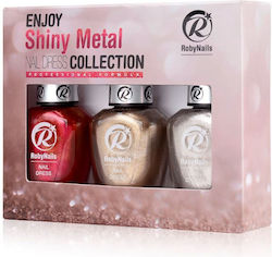 Nail Dress Shiny Metal Collection Limited Edition Roby Nails
