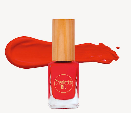 Charlotte Bio Glossy Nail Polish Coral 10ml