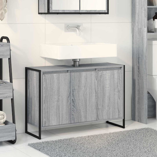 vidaXL Waschtisch ohne Waschbecken L90xB30xH60cm Sonoma