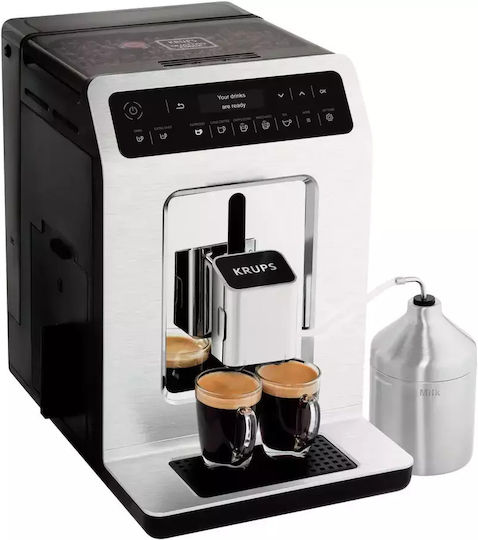 Krups Espressoare Automat Putere 1450W Presiune 15bar cu Râșniță Argintiu EA891C10