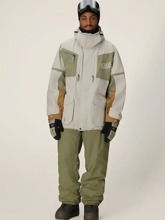 686 I-008490-1523 Ανδρικό Μπουφάν για Σκι & Snowboard Πολύχρωμο