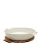 Espiel Porcelain Salad Bowl White 27.7x24.4x6.2cm