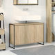 vidaXL Waschtisch ohne Waschbecken L90xB30xH60cm Sonoma