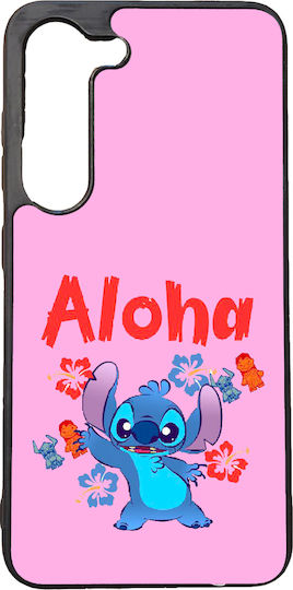 High Durability Mobile Phone Case Samsung Galaxy A35 5g Black Silicone Back Cover Lilo Stitch No3 Pink Aloha