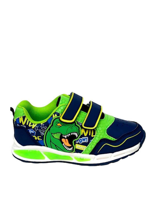 Παιδικά Sneakers με Φωτάκια Πράσινα