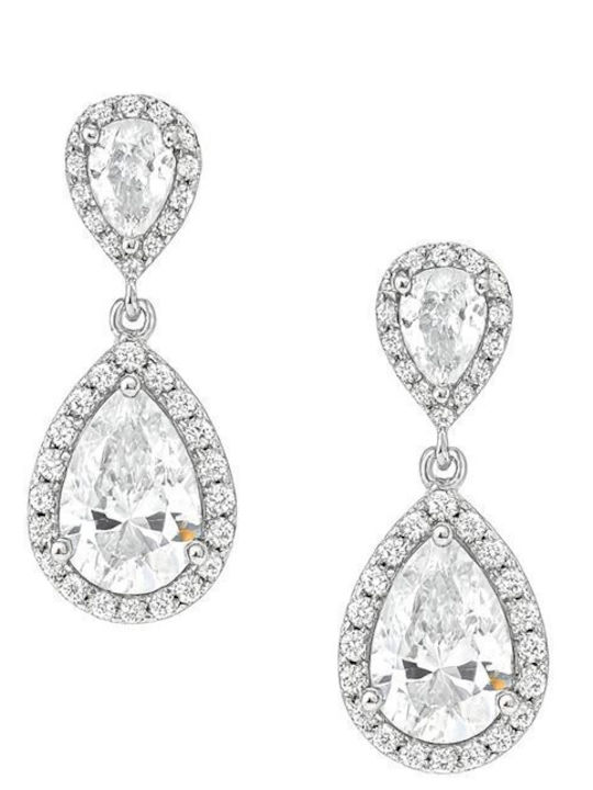 Paraxenies Earrings made of Silver with Stones