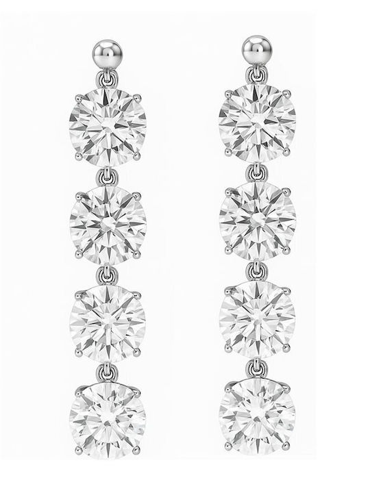 Paraxenies Earrings made of Silver with Stones
