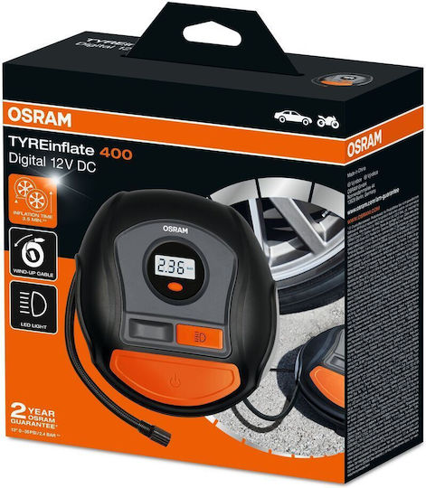 Osram Car Tire Pump TYREinflate 400 with Cable 12V