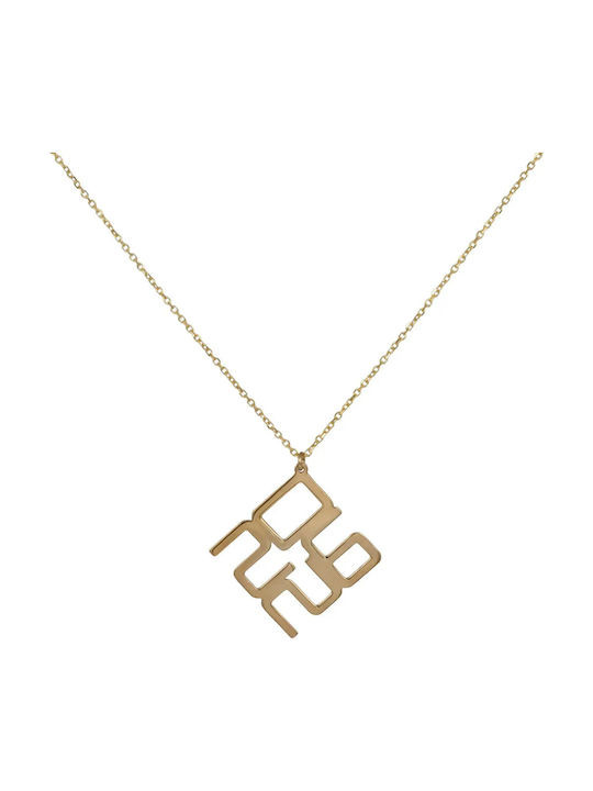 Necklace Talisman from Gold 9 K