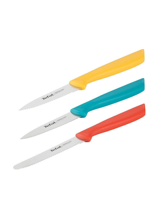 Tefal Colorfood Комплект Ножове от Неръждаема Стомана 3 Бройки
