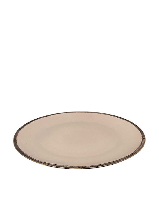 Espiel Plate Desert made of Porcelain Pink with Diameter 21cm 6pcs