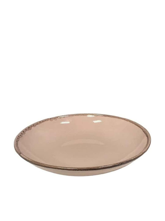 Espiel Vibes Πιάτο Βαθύ από Πορσελάνη Ροζ με Διάμετρο 23cm 6τμχ