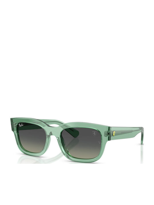 Ray Ban Unisex Sunglasses with Green Plastic Fr...