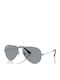 Ray Ban Unisex Sunglasses with Silver Metal Frame and Gray Lens RB3025 004/R5