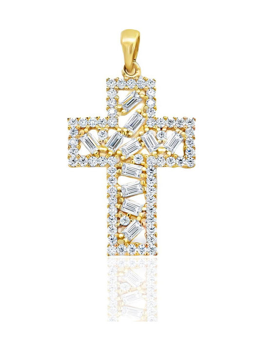 Metrongold Дамски Златен Кръст 18K