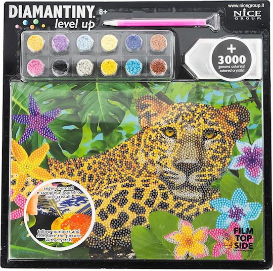 Nice Diamantiny Level Up Δημιουργικό Σετ Παιχνιδιού Μωσαϊκού “wild Leopard” Πολύχρωμα Διαμαντάκια 96201 8+ Ετών